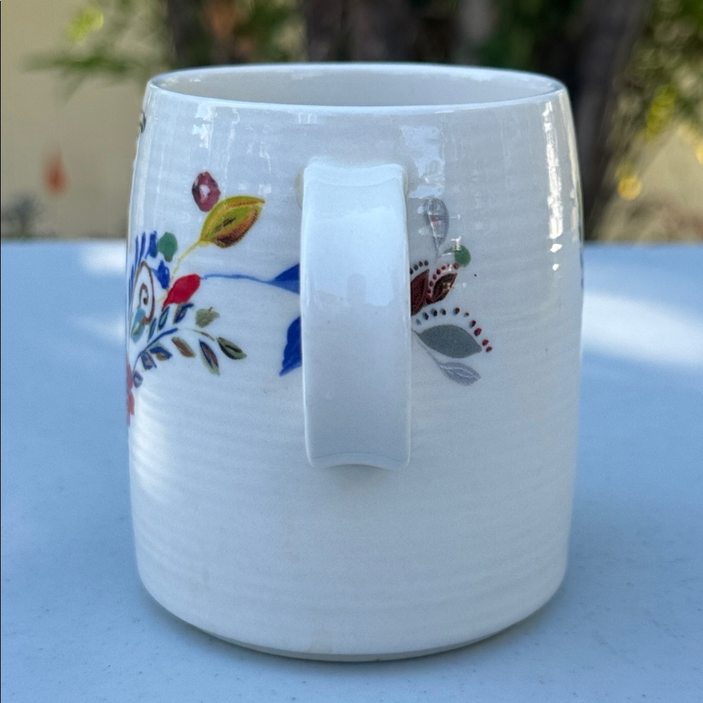Anthropologie Multicolor Floral Monogram J Mug by Starla Halfmann - Picture 4 of 5